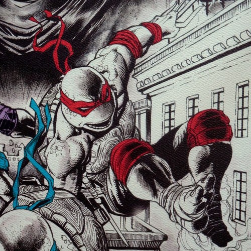 Kunstdruck Poster Kunstdruck Teenage Mutant Ninja Turtles 40th Anniversary - Bild 3 von 4