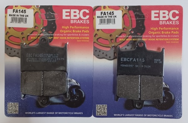 EBC Organic BremsbeläGe Vorne FüR Suzuki RF900 1994-1999 NAO 2Er Set FA145-image