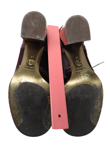 DOLCE & GABBANA Shoes Women's (EU) 40 Patent Leather Lace Up Block Heel Oxford - Picture 7 of 19