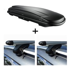 Skibox schwarz VDP JUXT 500 lit+Relingtr&auml;ger Alu f&uuml;r f&uuml;r Mercedes E-Klasse SW 94