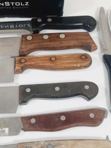 Vtg Butcher Steak Kitchen Knife Lot 64 Total Sheffield Imperial LaCuisine Ekco - Picture 4 of 17