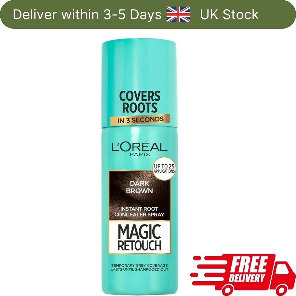L Oreal Paris Magic Retouch Instant Root Touch Up Concealer Spray Dark Brown