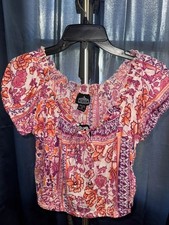 Off The Shoulder Cap Sleeve Crop Top medium