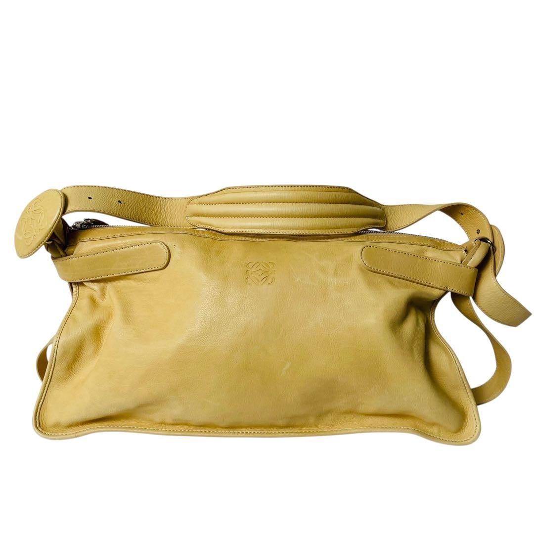 Rare Loewe Anagram All Leather Shoulder Bag