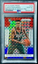 2013-14 Panini Prizm GIANNIS ANTETOKOUNMPO Red White Blue Mosaic Rookie PSA 10