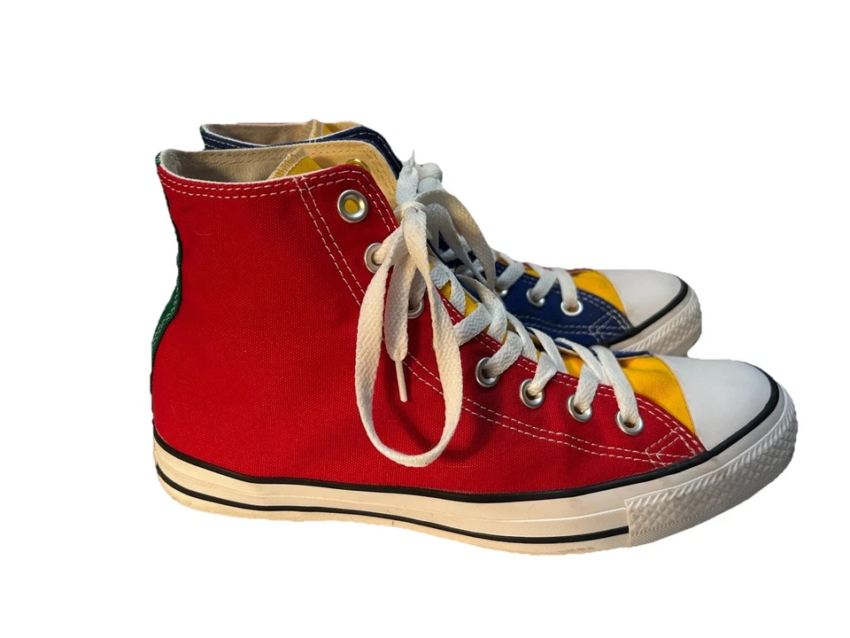 匡威 Converse Chuck Taylor All Star Hi 运动鞋女式 9 男式 7 色块 164707F — 第 3/4 张图片