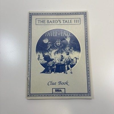 The Bard's Tale III Thief of Fate Clue Book Paperback Electronic Arts 1988