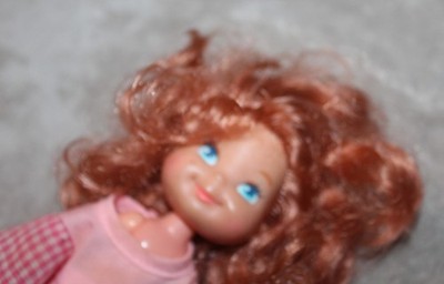 6 Inch doll curly red hair