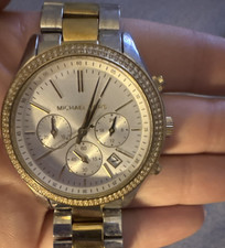Michael Kors Women's Two-Tone Stainless Quartz Chronograph Date Wristwatch