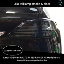 DDP VLAND For Lexus RX350 RX450h 10 LED Tail Light 20-Look Smoke Sequential JDM