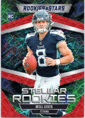 2023 Panini Rookies & Stars - Will Levis Stellar Rookies Red Laser Prizm #SR-10