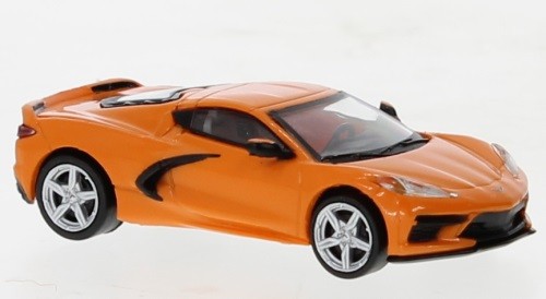 Brekina PCX870675 - 1/87 Chevrolet Corvette C8, Orange, 2020 - New