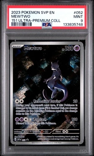 2023 POKEMON SVP EN-SV PROMO 151 ULTRA-PREMIUM COLLECTION #052 MEWTWO PSA 9