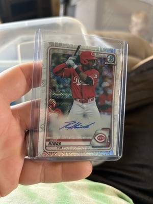 RECE HINDS 2020 BOWMAN CHROME MEGA BOX MOJO REFRACTOR AUTO AUTOGRAPH #BMA-RH