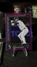 2025 Topps Series 1 J.P. Crawford Purple Sparkle #298 Seattle Mariners