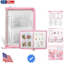 Sticker Storage Organizer Binder A5 Sticker Collecting Book Zipper Album for ...