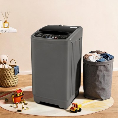 20LBS Washing Machine Full-Automatic Portable Washer w/10 Programs 8 Water Level