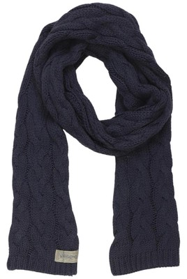 Jack & Jones Schal Herren Tuch Strickschal Baumwolle Marineblau #ry20org