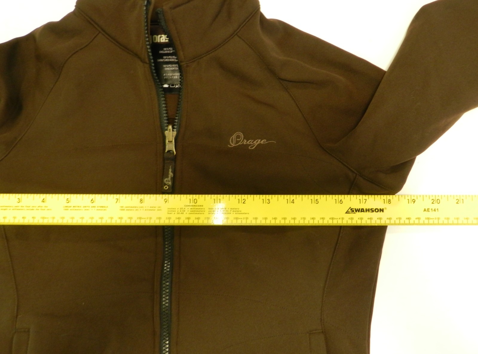ORAGE brown Jacket Size MEDIUM soft shell full zi… - image 5