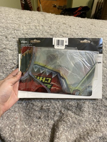 3 Red Power Rangers Dino Charge Balloons See Thru 25”x28” Birthday - Picture 5 of 5