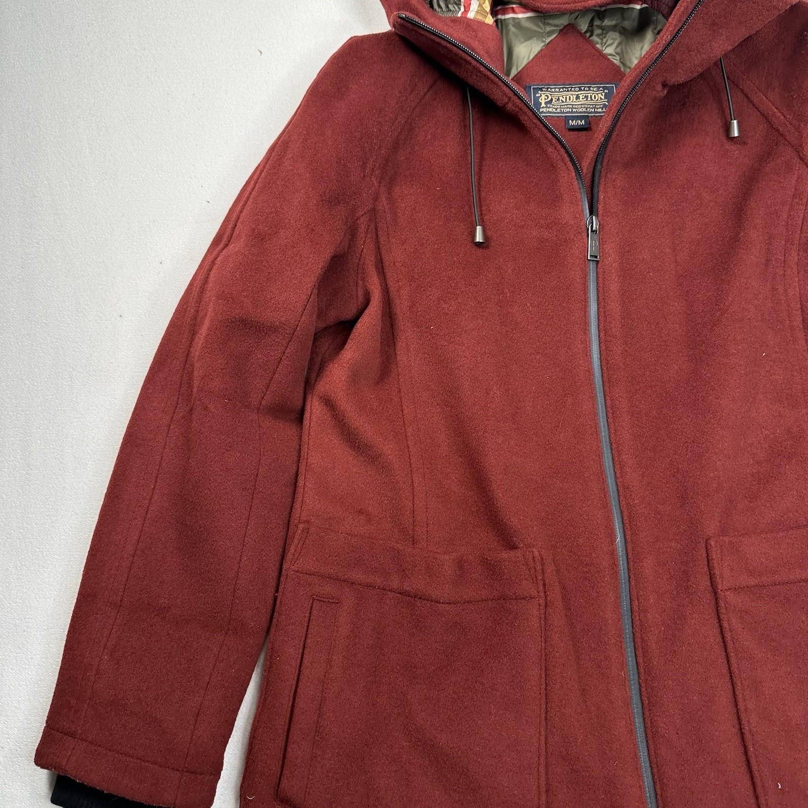 PENDLETON BEVERLY PATCH POCKETS ANORAK WOOL COAT … - image 3