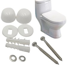 Mounting Screws Toilet Pan Fix To Floor Kit Stainless Steel+Plastic Bolts Set