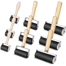 9 Pack Rubber Brayer Roller 1.4/2.4/4 Inch Art Craft Roller for Gluing3117