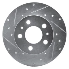 R1 Concepts eLINE Drilled & Slotted 1-Piece Front Passenger Side Brake Rotor