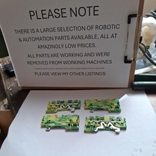 pack of 4 units ,WAGO 2004-1407 4 Conductor Ground Terminal Block Green-yellow