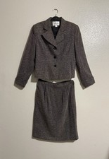 Vintage Executive Collection Women s Formal Padded Blazer And Skirt Set Size 12