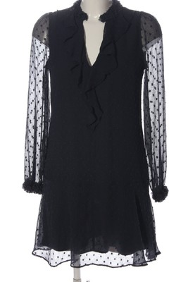 ZARA BASIC Blusenkleid Damen Gr. DE 34 schwarz Party-Look