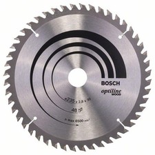 Bosch Kreiss&auml;geblatt Optiline Wood f&uuml;r Handkreiss&auml;gen, 235 x 30/25 x 2,8 mm,