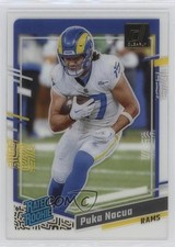 2023 Panini Clearly Donruss Rated Rookie Gold Puka Nacua #96 5y7