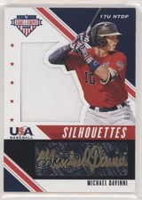 2020 USA Baseball Stars & Stripes Black Gold 9/44 Michael Davinni Auto fm0