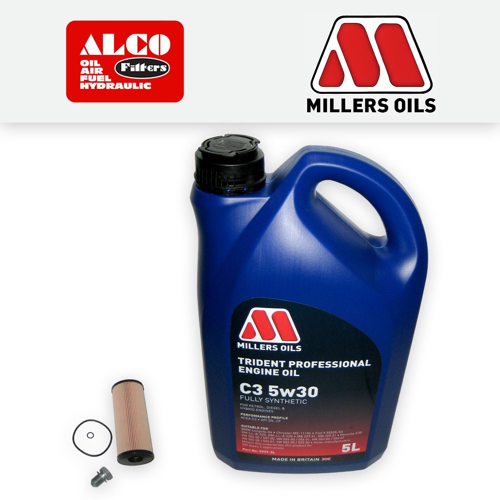 SERVICE KIT for SKODA OCTAVIA (1U) 1.9 TDI ALCO OIL FILTER +5L OIL (1998-2010)