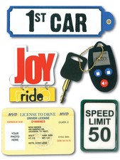 Me My Big Ideas SS-266 Soft Spoken Themed Embellishments-1st Car