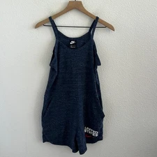 Nike United States Blue Gray Romper Playsuit Organic Cotton Medium