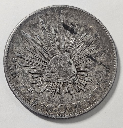 1847 Zs Om Mexico 8 Reales