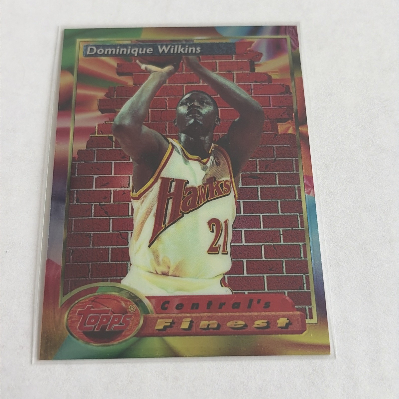 1993-94 Topps Finest Dominique Wilkins Refractor #102 HOF Hawks SP NM 2994