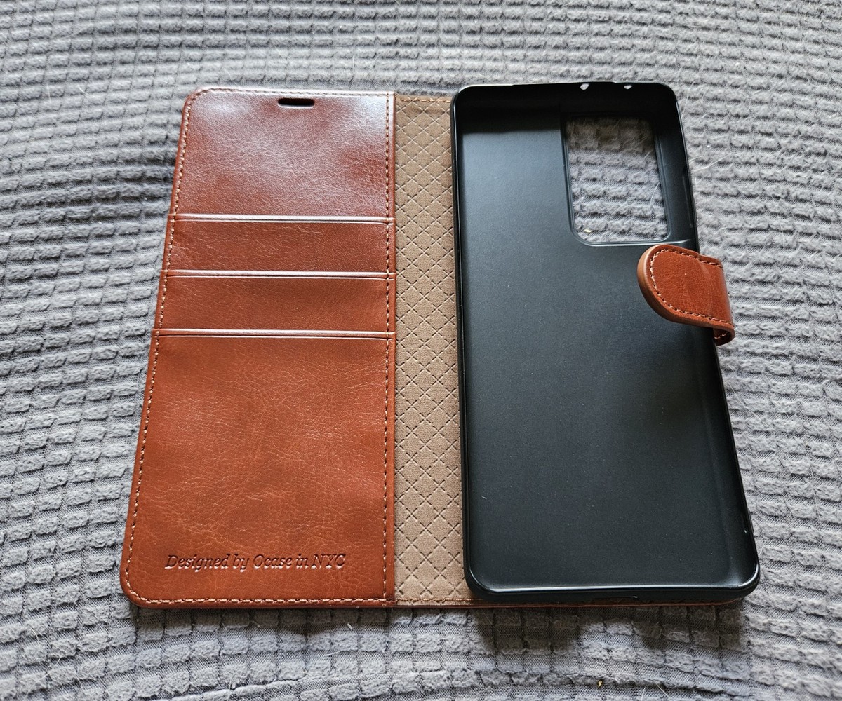 OCASE Samsung Galaxy S21 Ultra Case-Brown UK