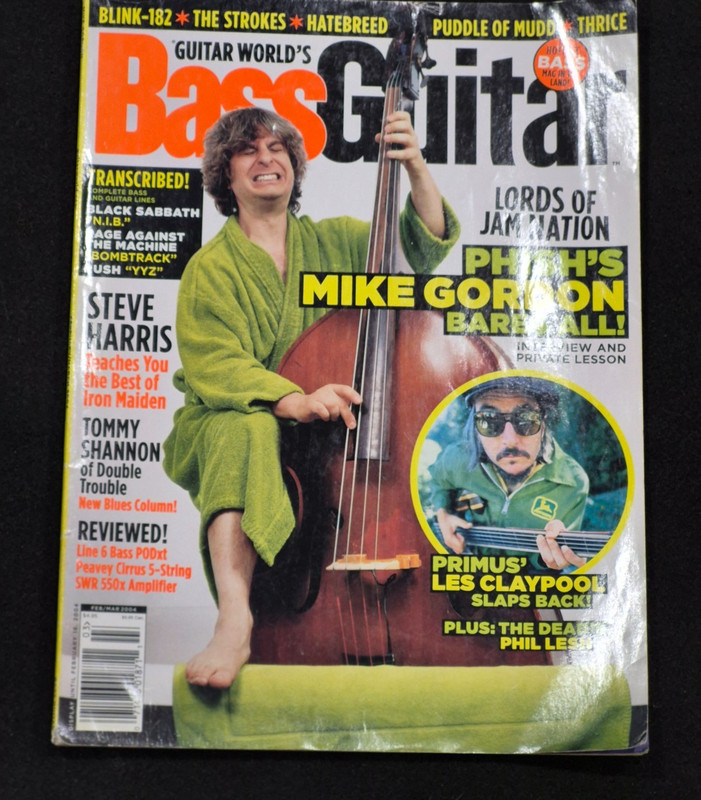 Guitar World's Bass Guitar Feb/Mar 2004 Phish's Mike Gordon Primus Les Claypool
