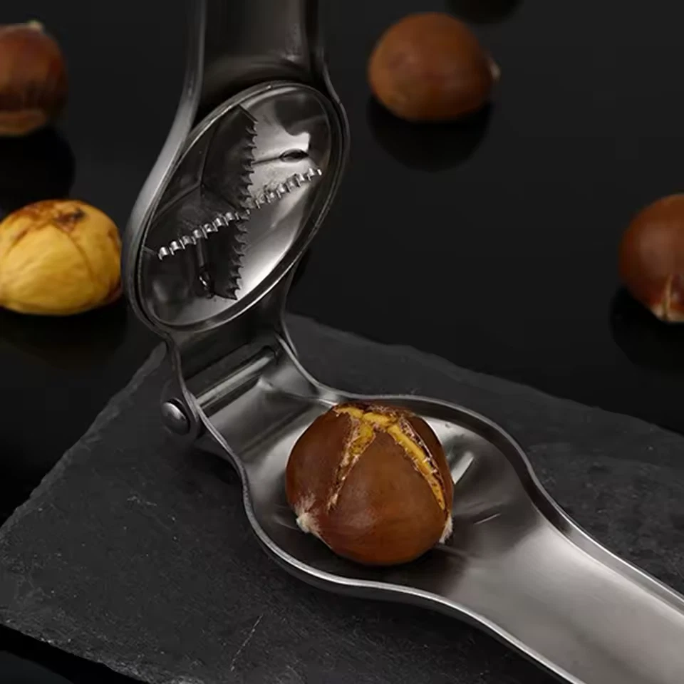 2-in-1 Stainless Steel Chestnut Opener | Quick Pliers & Cutter Kitchen Tool - Image 2 of 4