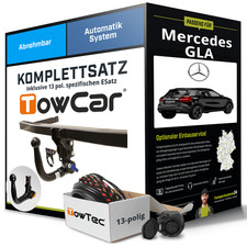 F&uuml;r MERCEDES GLA Typ X156 Anh&auml;ngerkupplung abnehmbar +eSatz 13pol 13-19 NEU PKW