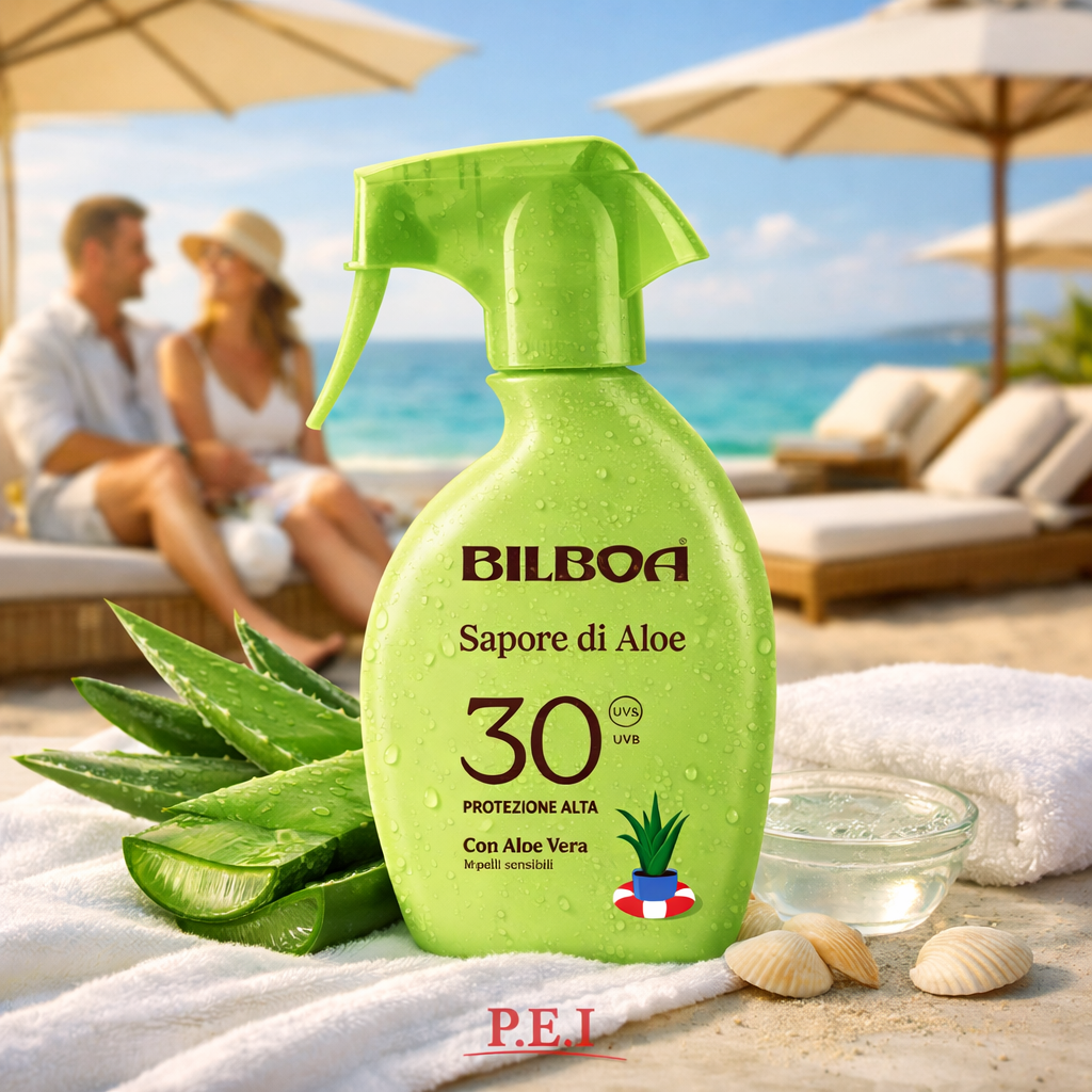 Bilboa Sapore Aloe SPF30 Protezione Solare Alta 250ml - Idratante