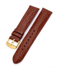 20 mm echtes Haifischfell Haifischleder deutscher Hersteller braun Band Armband 