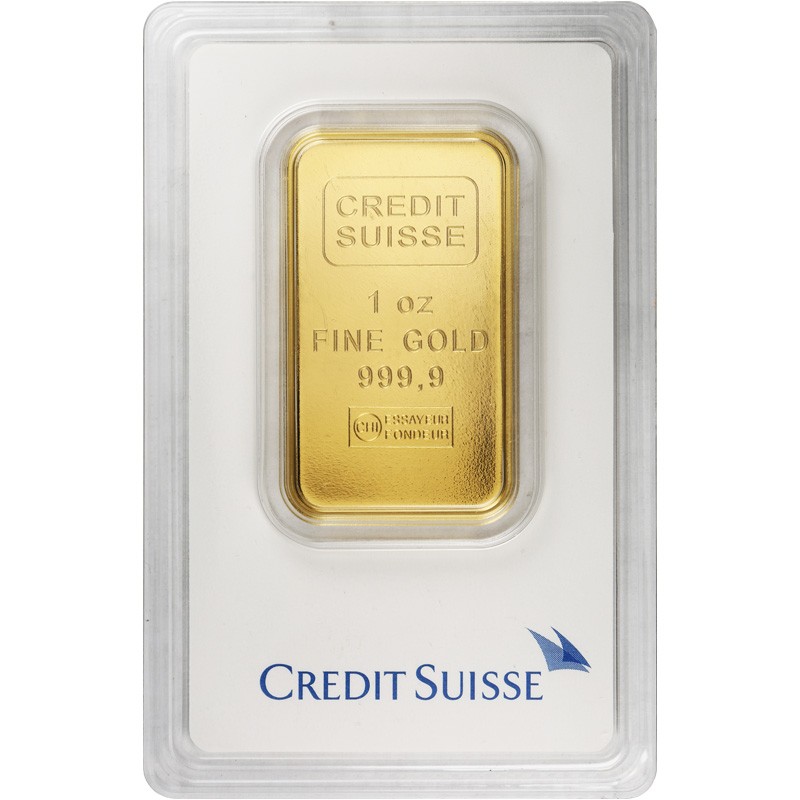 パラジウム　１オンス　インゴット　未開封　地金　アンティーク　Credit Suisse 1 oz Credit Suisse Gold Bar (New w/ Assay) | eBay