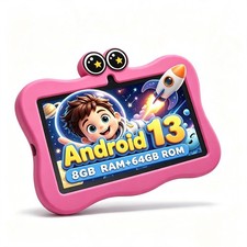 Android 13 GMS Certified 7" kids Tablet IPS Touch Screen 8GB RAM 64GB ROM