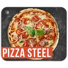Chef Pomodoro Pizza Steel for Oven 16 Inch 1/4 Inch Thick, Baking Steel for O...