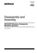 Caterpillar CB-634D Compactor Disassembly Assembly Service Manual