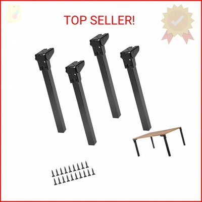 Kokone Folding Table Legs 4 Pcs 12'' Self-Locking Foldable Furniture Legs with S